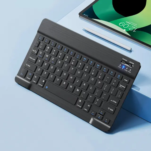 Techsuit AirKeys WK1 Ασύρματο Bluetooth Πληκτρολόγιο για Android / iOS / Windows με RGB Φωτισμό & USB-C Μαύρο 2