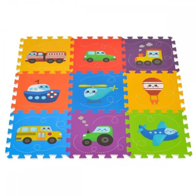 Moni Toys Χαλάκι - Puzzle Δαπέδου 9Τ. Vehicles 0392