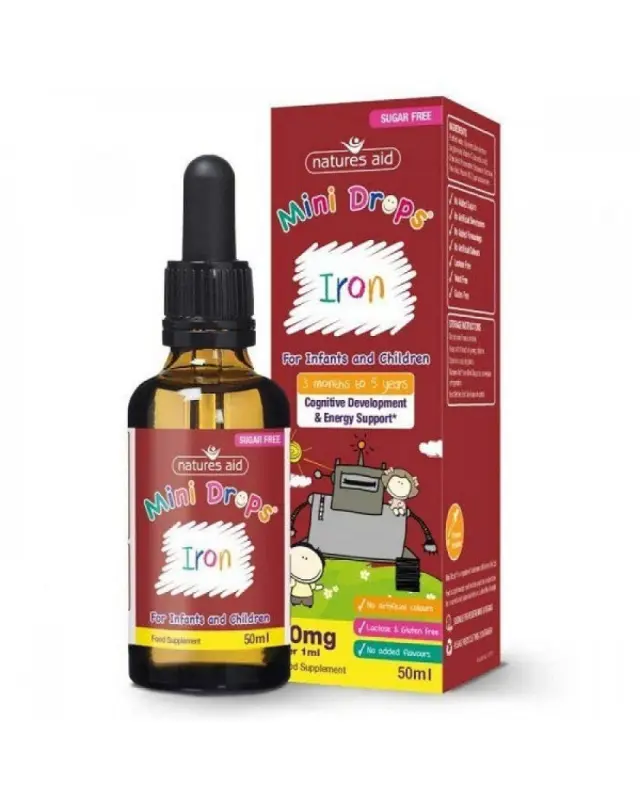 Natures Aid Iron Mini Drops 50ml