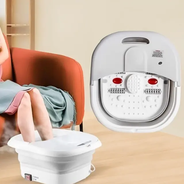 Αναδιπλούμενο ποδόλουτρο υδρομασάζ Folding foot bath SQ-806 Γκρί 2