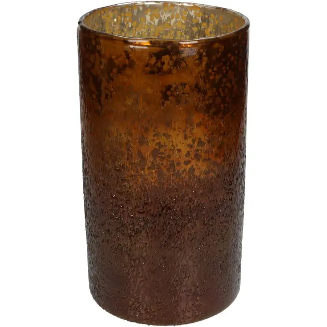 Κηροπήγιο Amber Γυαλί 14x14x25cm