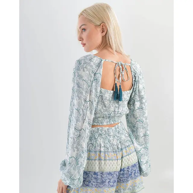 Top Εμπριμέ Λευκό Μέγεθος One Size 5-41-034-0076 2