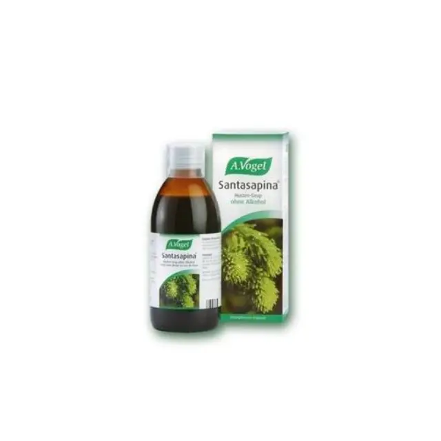 A.Vogel Santasapina Sirup Φυτικό Σιρόπι για τον Βήχα και τον Πονόλαιμο από Φρέσκους Βλαστούς Αγριου Ελάτου, 100ml