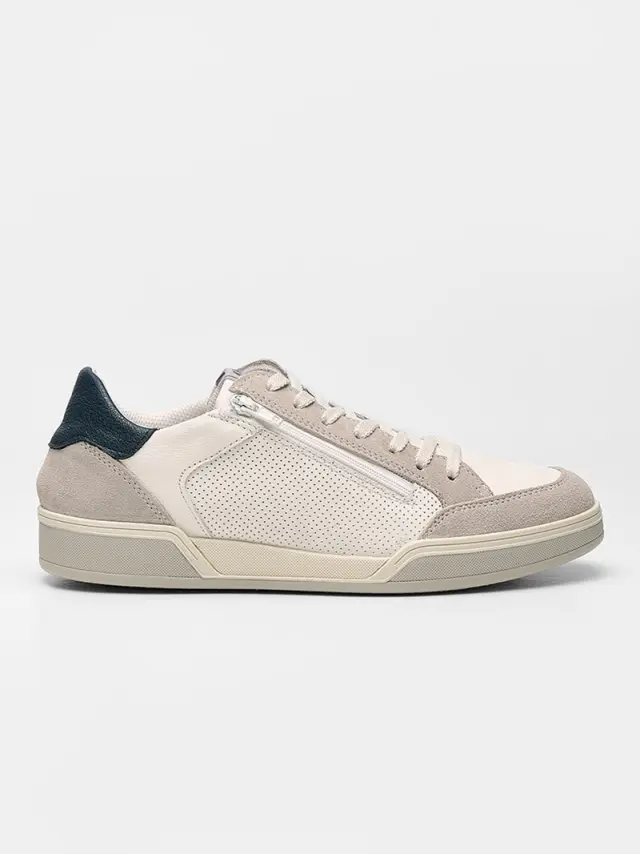 Imac Sneakers Ανδρικό δέρμα/δέρμα Nubuck Άσπρο IMA/752320 WHITE 2
