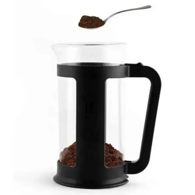 Bialetti Καφετιέρα Γαλλικού Χειροκίνητη Πρέσα Με Έμβολο Smart 209.0006583/NP 350ml Clear-Black