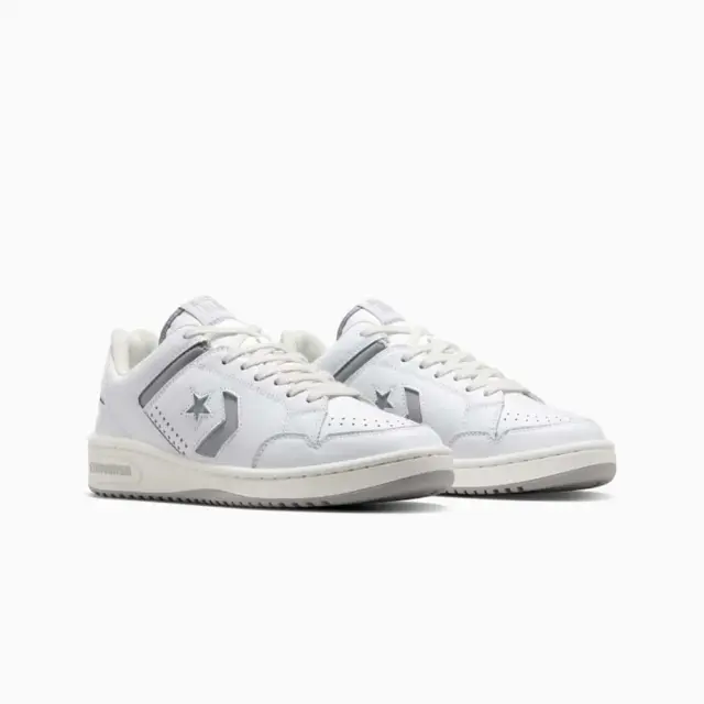Converse Men's Basketball Low Weapon Leather Άσπρο - Γκρι A12335C (Converse) 3