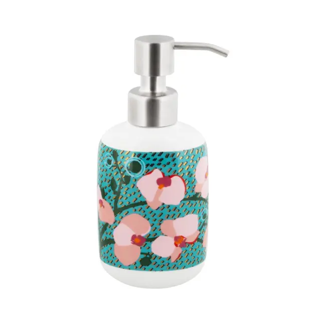 Pylones Soap dispenser πορσελάνης: Chic'oh Orchid Blue