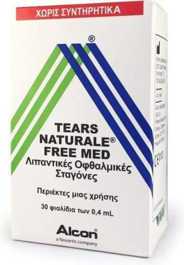 ALCON Tears Naturale Free Med Οφθαλμικές Σταγόνες για Ξηροφθαλμία 30x0.4mL