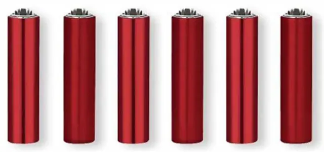 Μεταλλική Θήκη με Αναπτήρα Clipper Μικρό - Electric Red 2