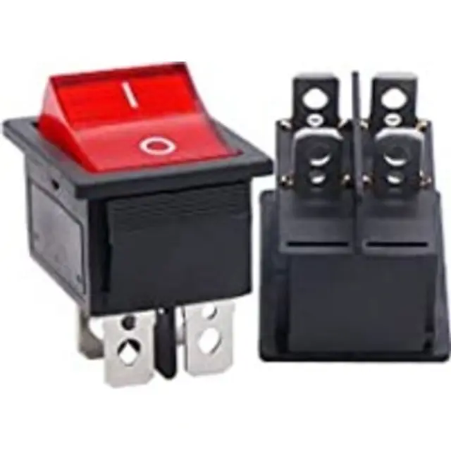 Switch tumbler 1-0 3p red 12V 20A 400 BOWI