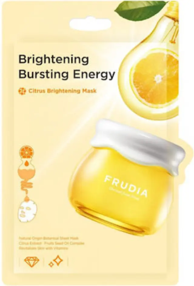 FRUDIA Citrus Brightening Mask Υφασμάτινη Μάσκα Προσώπου με Εκχύλισμα Εσπεριδοειδών - Φωτεινότητα 20ml