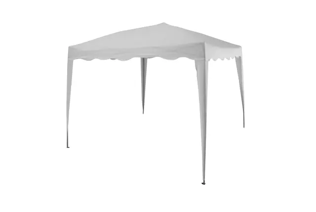 Gazebo Πτυσσόμενο Polyester 3x3m Λευκό