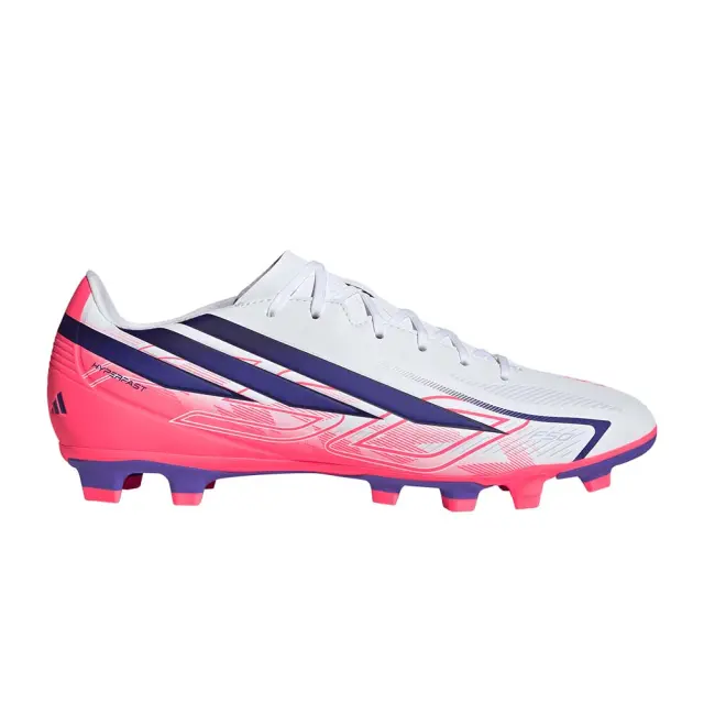 adidas Performance Men's F50 Hyperfast Club FG/MG Άσπρο - Κόκκινο KJ0990 (adidas Performance)