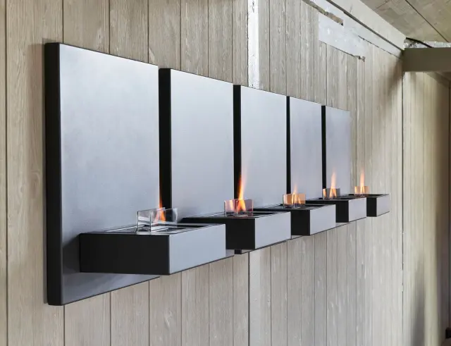 Επιτοίχιο Tζάκι Square 180 Tenderflame με διάρκεια καύσης 3 - 4 ώρες, χωρητικότητα δεξαμενής 1000ml και διαστάσεις 57.5x23x57.5cm - Black TF-100172 2
