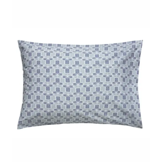 Σετ Μαξιλαροθήκες 2 Τεμαχίων Kentia Kivo A White- Blue- Gray 50x70