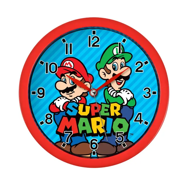 Disney Παιδικό Ρολόι Τοίχου Super Mario