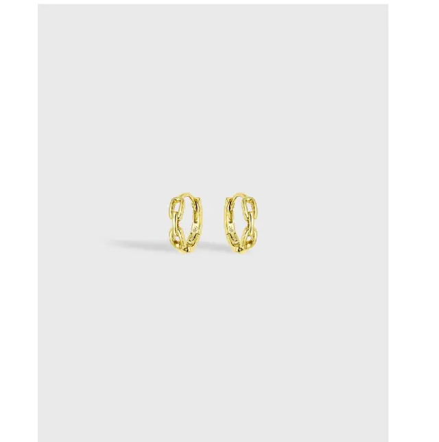 Vogue Κρίκοι τύπου chain από επιχρυσωμένο Ασήμι 925° 20178017201