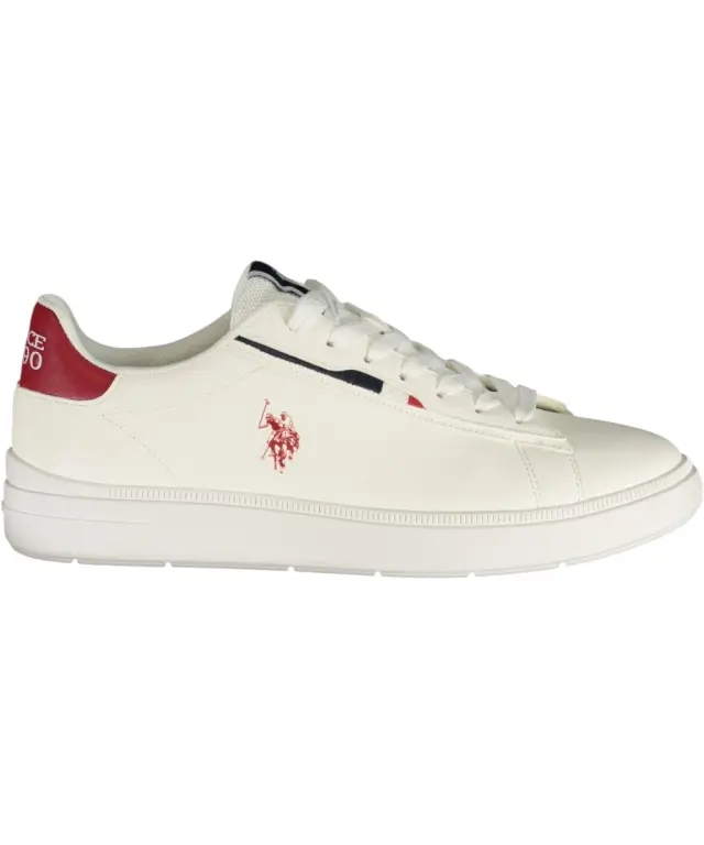 U.S. Polo Assn. - Ανδρικά Παπούτσια Sneakers ARIS001M6/YM1-WHIRED Λευκό/Κόκκινο