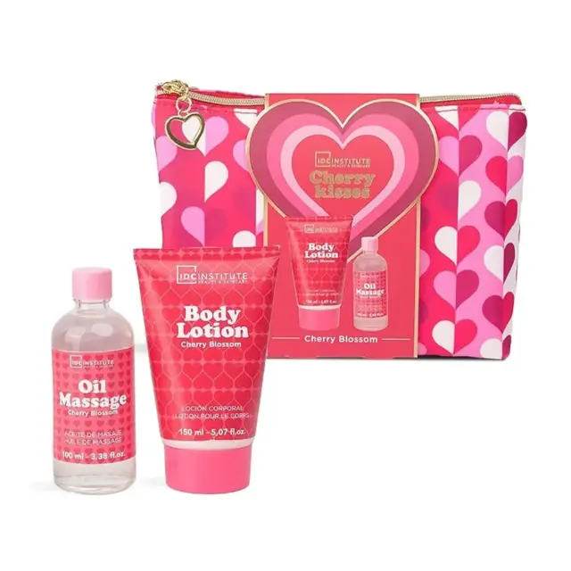 IDC Cherry Kisses Cherry Blossom Cosmetic Bag Set Σετ Περιποίησης 3pcs