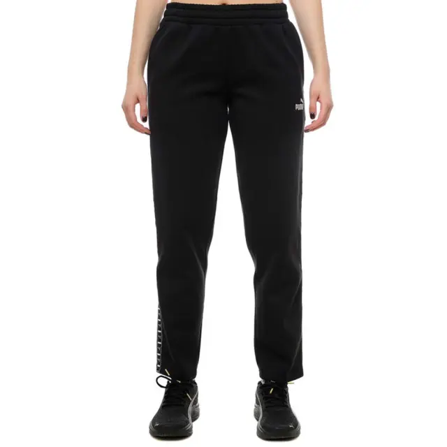 Puma Women's Essentials Tape Fleece Sweatpants Μαύρο 688098-01 (Puma) - XSmall