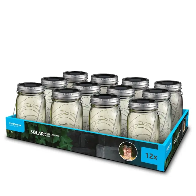 Modee Lighting LED Ηλιακά Βάζα με Λαμπάκια (12τμχ/συσκ.) 40.002.0007