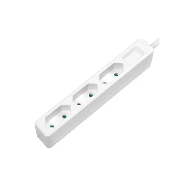 LogiLink Power Strip 3-Socket 1.5m White (LPS229)