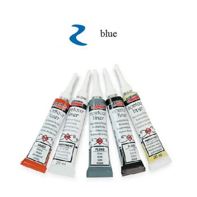 Contour Liner ανάγλυφο περίγραμμαPentart 20ml - Μπλέ