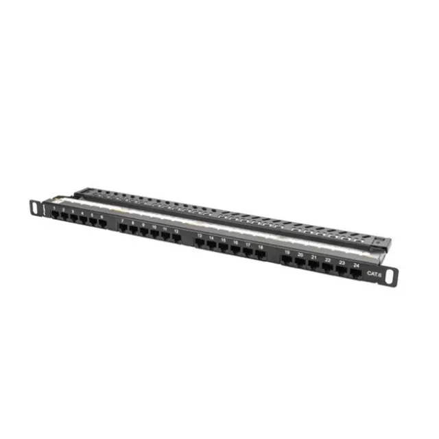 Lanberg Patch Panel 24port 0.5U 19" CAT.6 UTP Black (PPU6-0024-B)