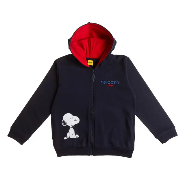 Ζακέτα Snoopy με τύπωμα και κέντημα