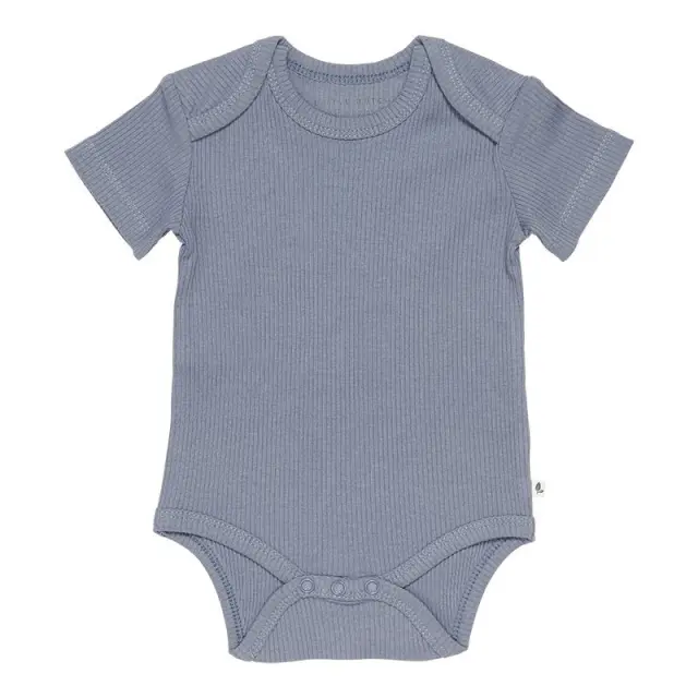 Φορμάκι κοντομάνικο Rib Blue LITTLE DUTCH - Μπλε - 50/56 0-2M