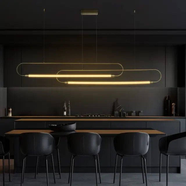 LED Κρεμαστό Φωτιστικό Οροφής GLOW 28Watt CCT με Χειριστήριο σε Χρυσό Πλατίνα και Λευκό Νήμα KLV-101-0178