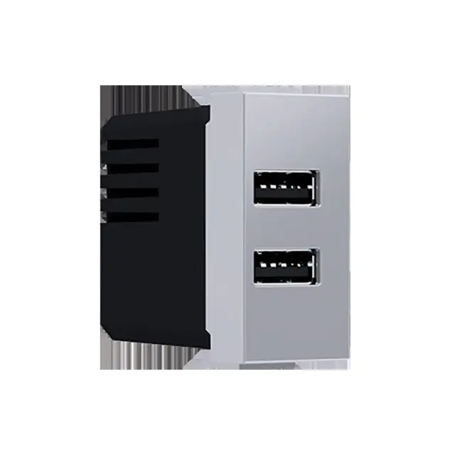 MODYS ΠΡΙΖΑ ΤΡΟΦΟΔΟΣΙΑΣ ΑΣΗΜΙ USB ΦΟΡΤΙΣΤΗΣ 2XUSB 5VDC 2X1.2A IP20 / 10101412825