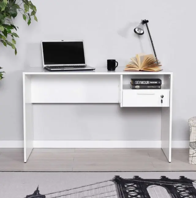 Γραφείο CMS-510-DD Concept Λευκό 120x75x60cm 2