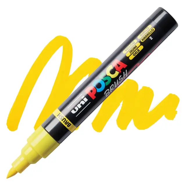 Posca Μαρκαδόρος Σχεδίου PC-5BR YELLOW