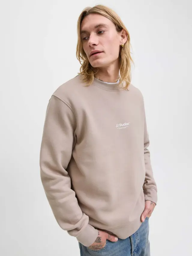 JJESOHO SWEAT CREW NECK NOOS Mocha Meringue 2