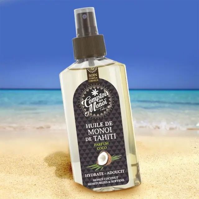 Comptoir Des Monoï Tahiti Hydrate-oil Monoi-coconut Ενυδατικό Έλαιο Μαυρίσματος με άρωμα Μονόι & Καρύδα 100ml 2