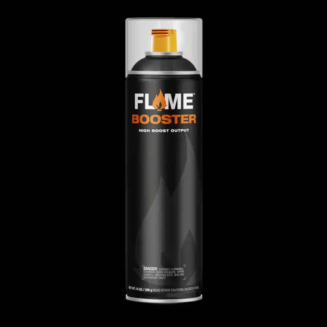 Flame Orange Booster Spray Paint 500ml FO-901 Thick Black
