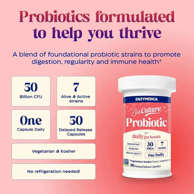 Enzymedica SubCulture™ Probiotic for Daily Gut Health 3