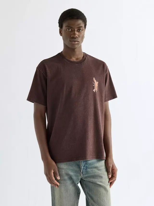 Wrangler Ανδρικό VINTAGE T-Shirt 112386990 - Chocolate Torte - S 2