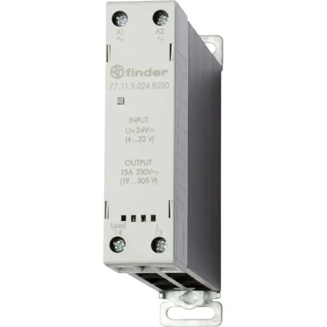 Modular SSR.22,5mm.1NO output 15A/230VAC/input 24VDC Zero-crossing (77.11.9.024.8250)