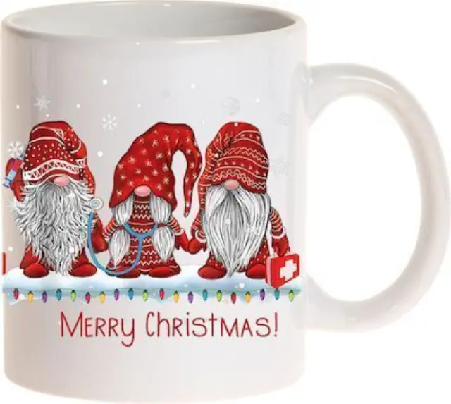 κούπα κεραμική χριστουγεννιάτικη merry christmas (Γιατροί )