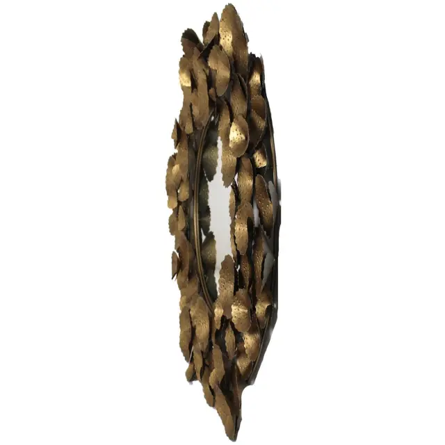 Καθρέπτης Χρυσό Μέταλλο 92x9x90cm 3