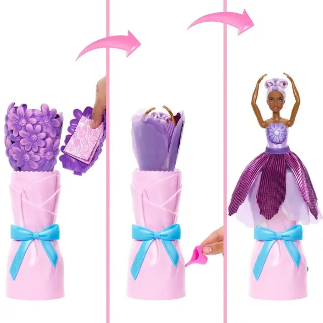 Mattel Barbie Petal Pop Purple Daisy Κούκλα Barbie με Λουλουδένιο Outfit + Αξεσουάρ (JMF58)