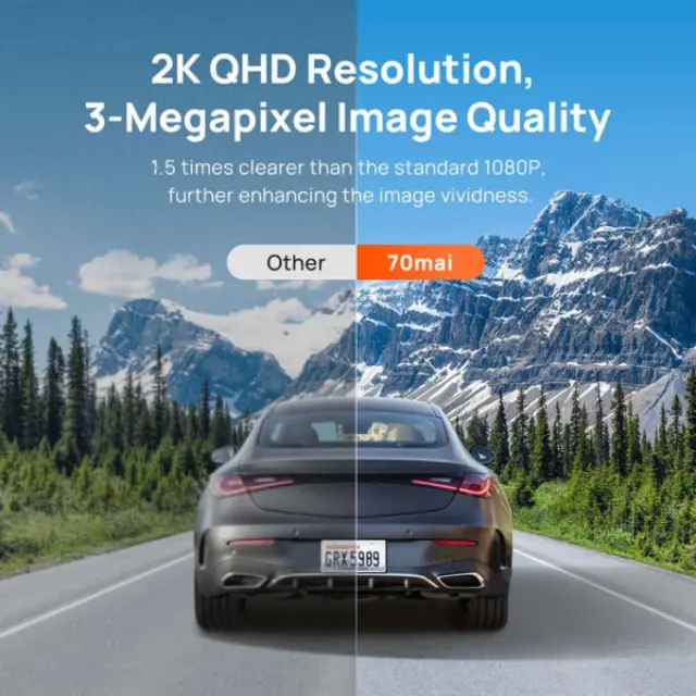 70mai M310 Plus 2K Dash Cam 2560×1440 WiFi, Night Vision + Parking Mode Κάμερα Αυτοκινήτου 2