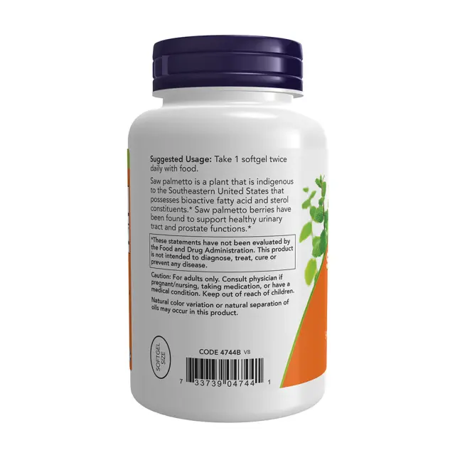 Now Foods Saw Palmetto Extract 160 mg 240 Softgels 3