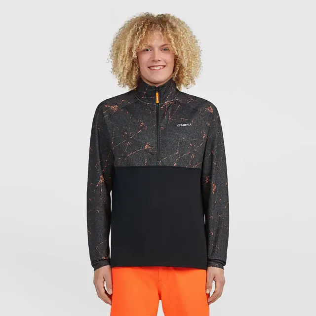 O'neill Men's Cruz Printed Half-Zip Fleece Μαύρο 2350168-39156 (O'neill)