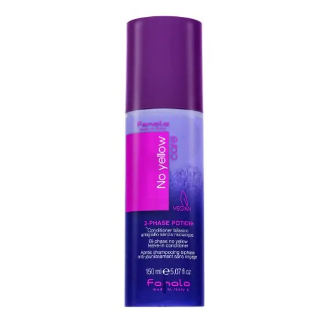 Fanola No Yellow Bi-Phase Conditioner leave-in conditioner for platinum blonde and gray hair 150 ml