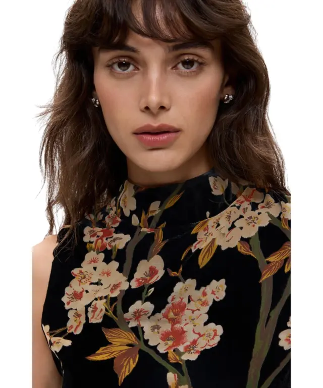 Desigual - Γυναικείο Mini Φόρεμα Gem 26WWVW39-2000 Μαύρο με Σχέδια - L 3