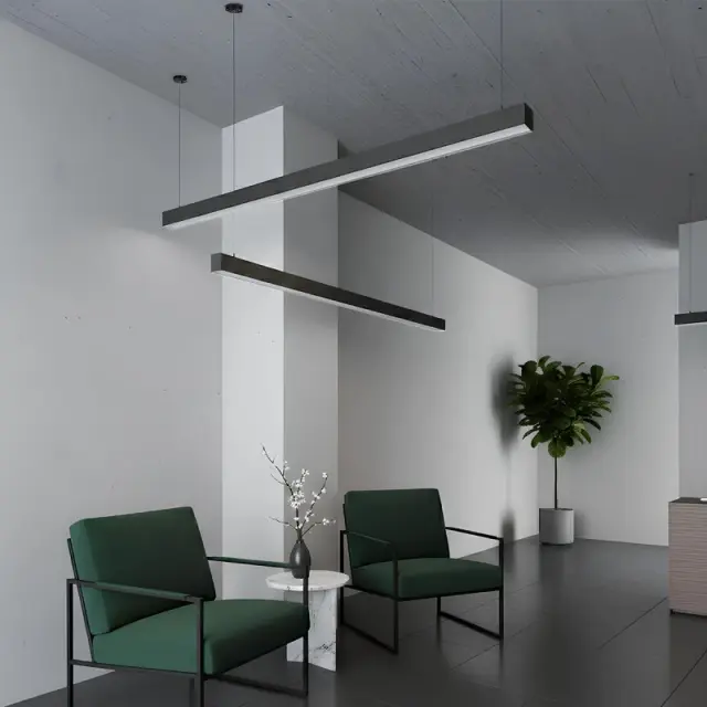 ORION LED Κρεμαστό Γραμμικό Φωτιστικό Οροφής 72W CCT με Χειριστήριο Μαύρο KLV-101-0362 2