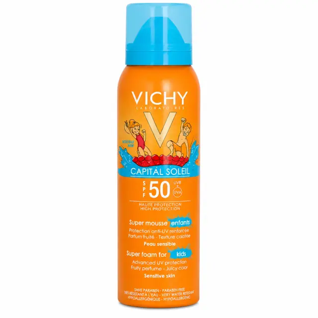 Vichy Capital Soleil Super Αντηλιακός Αφρός με SPF50 για Παιδιά με Ευαίσθητη Επιδερμίδα 150ml